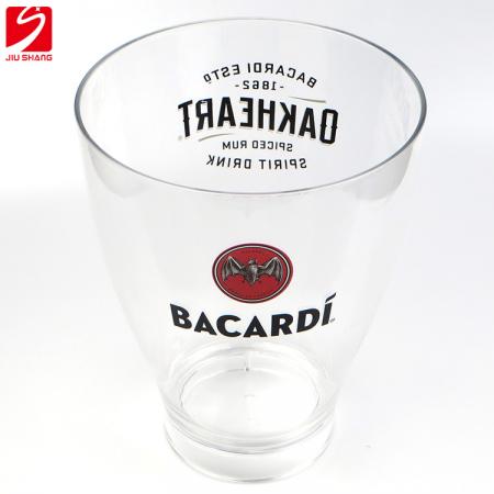 Cheap plastic beer ice bucket with printing logo for party 