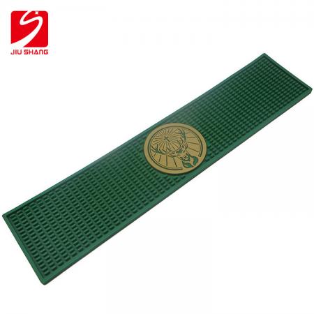 Green Durable PVC Beer Drip Bar Mat 