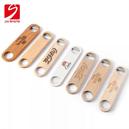 Cool Bar Blade Wooden Handle Bottle Opener With Custom Engraving 