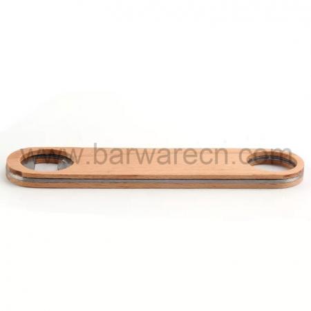 Cool Bar Blade Wooden Handle Bottle Opener With Custom Engraving 