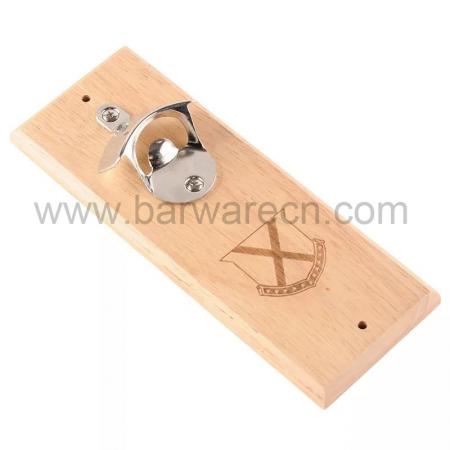 Bar Wall Decoration Magnetic Bottle Openers Wooden Wall Hanging Opener Crafts 