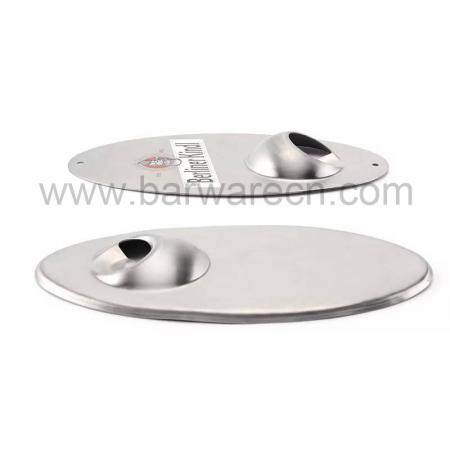 Stainless Steel Surfboard Oval Shape Design Wall Mounted Bottle Opener 