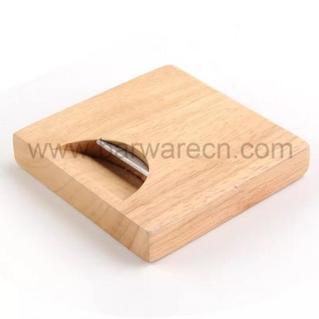 Personalized TWO-IN-ONE Wood Coasters with Built in Bottle Opener 