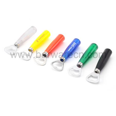 Stainless Steel Function Part Beer Bottle Opener with Plastic Handle 