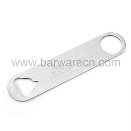 Stainless Steel Flat Bottle Opener Personalized Bar Blade Custom Logo & Text Free Engraving 