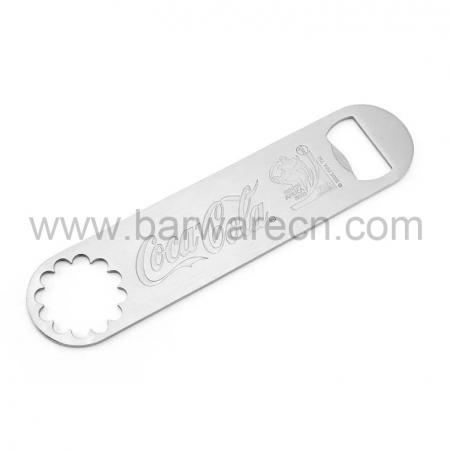 Stainless Steel Flat Bottle Opener Personalized Bar Blade Custom Logo & Text Free Engraving 