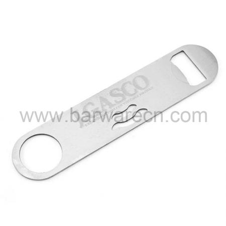 Stainless Steel Flat Bottle Opener Personalized Bar Blade Custom Logo & Text Free Engraving 