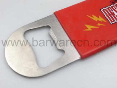 Bar Blade Speed Beer Bottle Opener Stainless Steel PVC Coated 