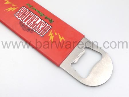 Bar Blade Speed Beer Bottle Opener Stainless Steel PVC Coated 