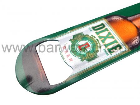 DIXIE Beer Shape Bar Blade Bottle Opener Art Design Print Bar Beer Alcohol 