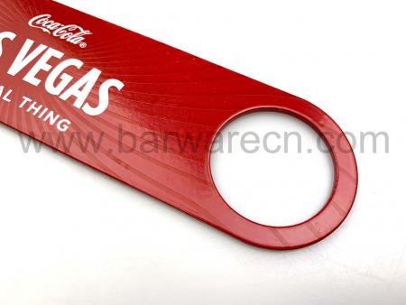 Coca Cola Stainless Steel Red PVC Coating Flat Bottle Opener 