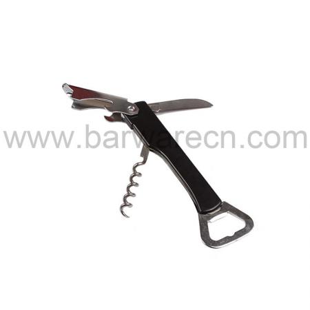 Multi functional Waiters Corkscrew Clad Stainless Wine Opener 