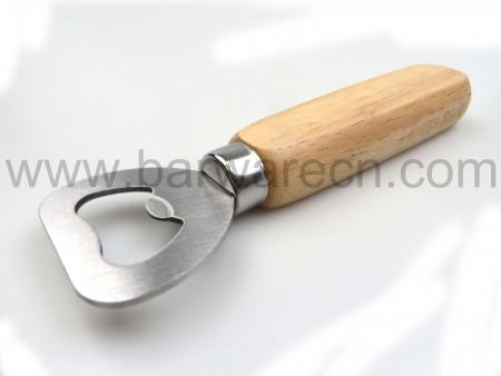 Wholesale Handmade Bar Bottle Opener with Vintage Wood Handle 