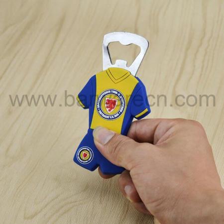 Custom 3D PVC Beer Bottle Opener with Embossed Logo 