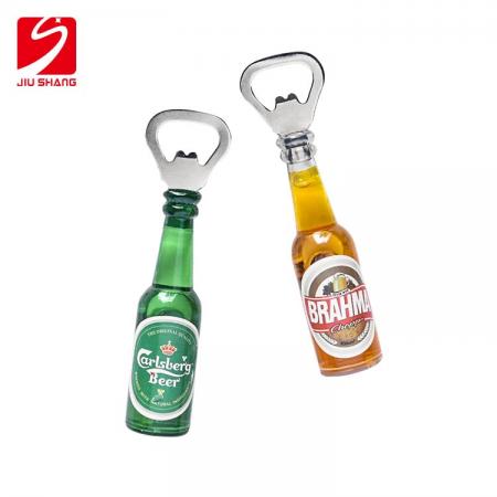 Acrylic Beer Shape Bottle Opener with Fridge Magnet 