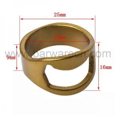 Stainless Steel Bottle Opener Ring Beer Finger Ring for Beer Bar Tool 