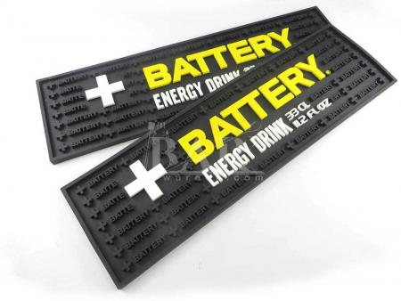 BATTERY Beer Cocktail Bar Runner Slip Barware Bar Mat 