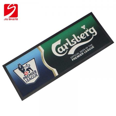 Non Woven Printing Nitrile Personalized Rubber Bar Mat 