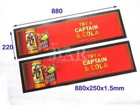 Customized Sublimation Nitrile Rubber Transfer Printing Bar Mat 