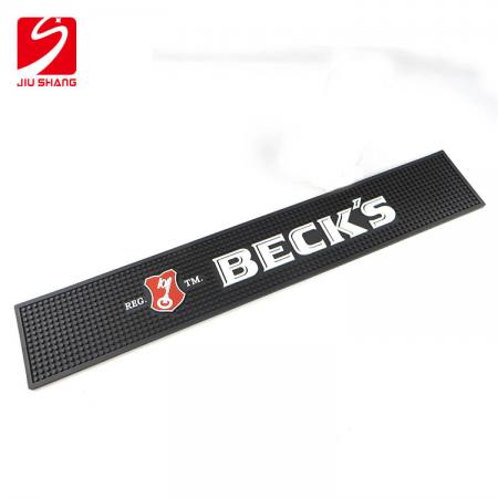 Buck's Professional Manufacturer Black PVC Bar Runner 