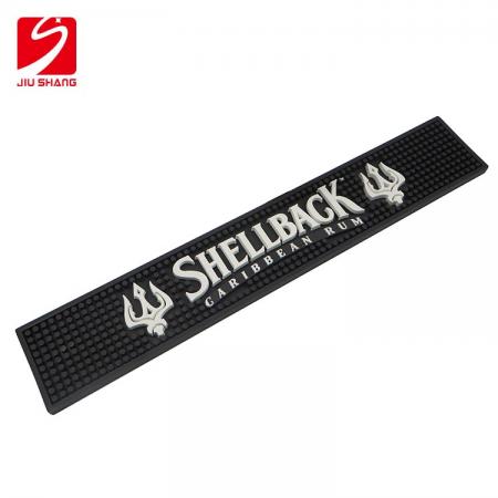 SHEELBACK Black Heavy Duty PVC Rubber Bar Mat 