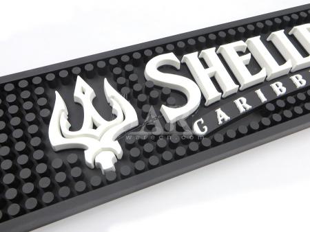 SHEELBACK Black Heavy Duty PVC Rubber Bar Mat 