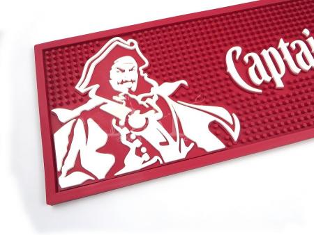 CAPTAIN MORGAN Waterproof PVC Bar Mat Beer Label Bar Runner 