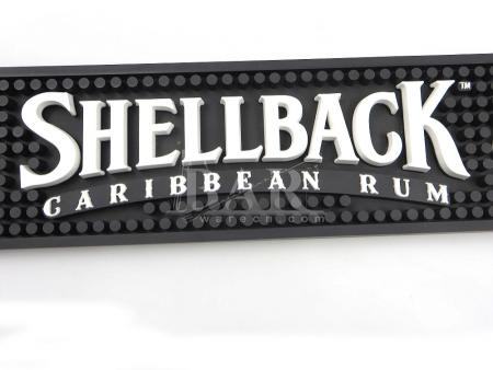 SHEELBACK Black Heavy Duty PVC Rubber Bar Mat 