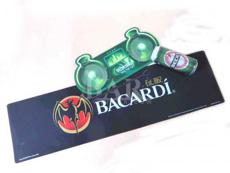 BACARDI LOGO Printing Eco Friendly Natural Rubber Bar Mat 