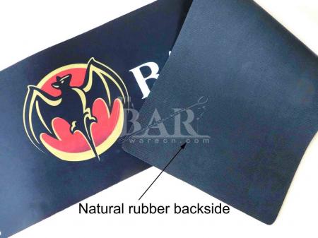 BACARDI LOGO Printing Eco Friendly Natural Rubber Bar Mat 