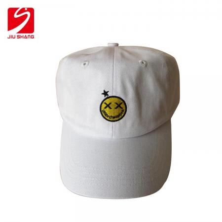 Cotton Flat Brim 6 panel Camp Cap With Embroidery Logo 