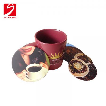 Full Color Printing Silicone Drink Beer Coasters Set For Promotion 