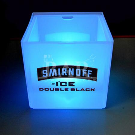 OEM Square Blue LED Beer Bucket Ice Chiller 