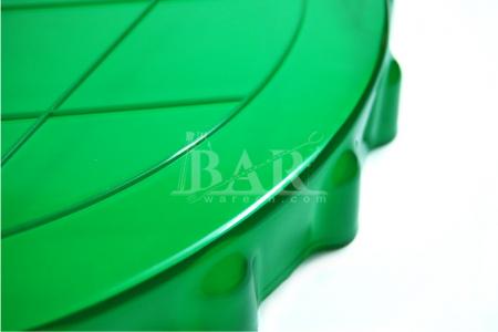 Printing logo round plastic serving tray for beer 