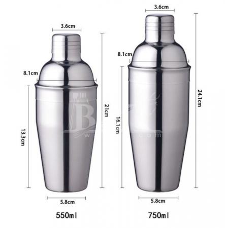 Professional Custom bar Stainless Steel wine mini boston cocktail shaker 