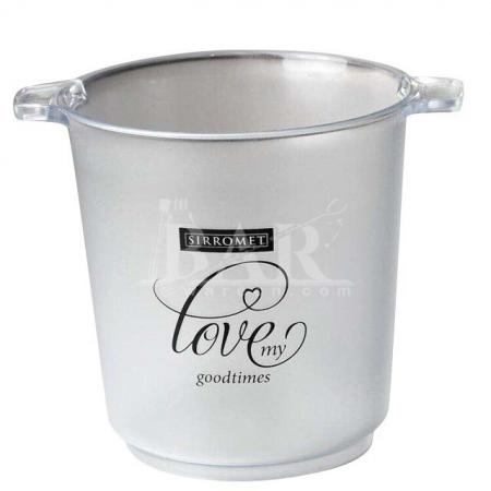 Custom white plastic wine cooler bucket with factory price 