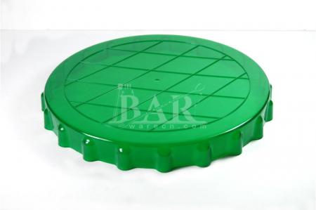 Printing logo round plastic serving tray for beer 