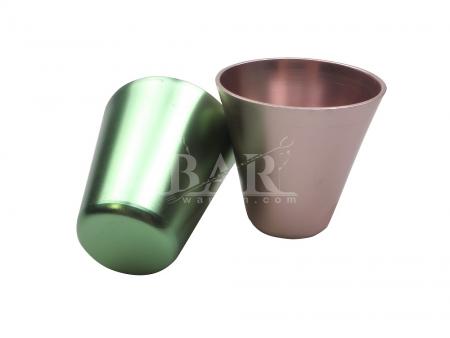 Retro Anodised Colored Aluminum Tumblers Tableware 