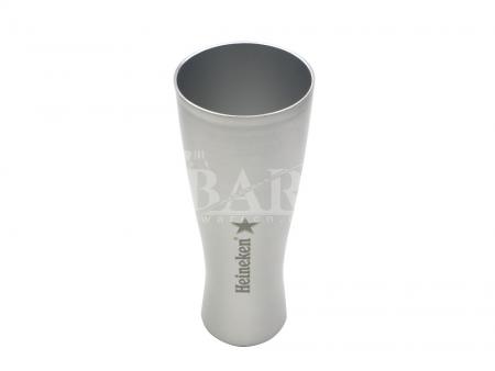 Silk Printing Logo Aluminum Beer Mug 