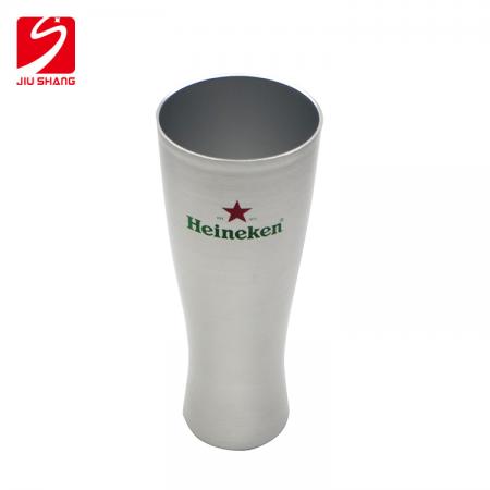 Silk Printing Logo Aluminum Beer Mug 