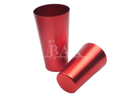 Different Vintage Style Colored Metal Aluminum Cups 