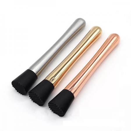 stainless steel bar muddler bar stirrer in different OEM colors 