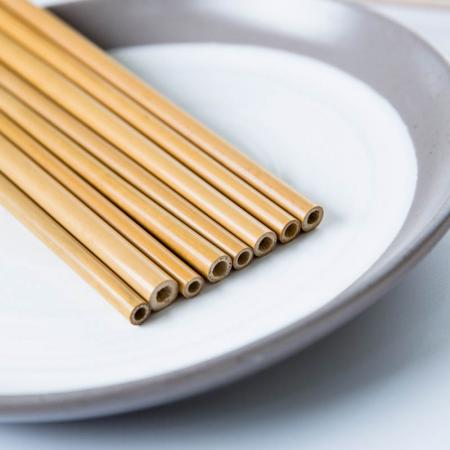 biodegradable bamboo drinking straw with logo engrave and printing 