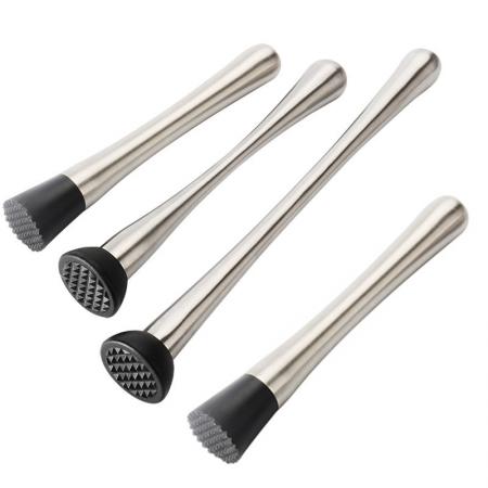 direct Manufacturer stainless steel bartender cocktail muddler drink muddler bar muddler with oem logo 