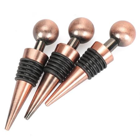 The best zinc alloy metal wine bottle stoppers wine savers wine preservers for wedding decoration 