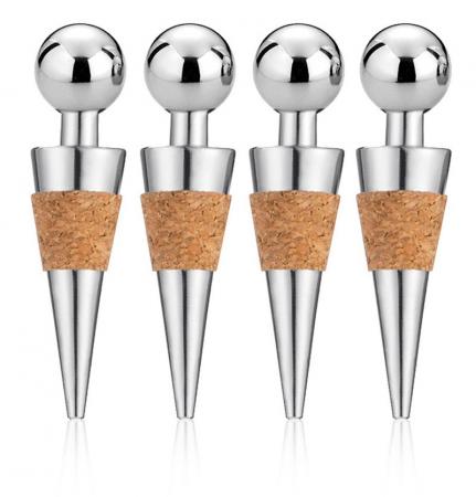 The best zinc alloy metal wine bottle stoppers wine savers wine preservers for wedding decoration 