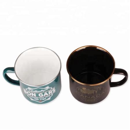 Dishy Enamel Mug, 350ml, Duck Egg ,Enamel Travel cup 