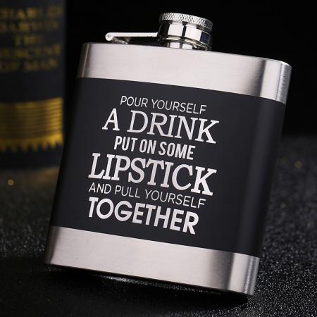 Stainless Steel Metal Outdoor Portable Mini Hip Flask 