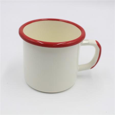 Plain White Enamel Esoresso Coffee Cups 