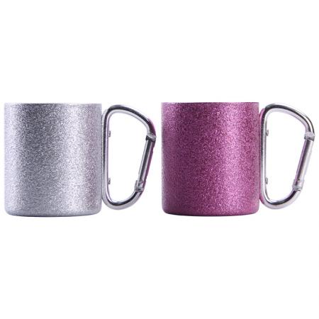 Wholesale Double Wall Stainless Steel Cup With Climbing Hook Handle 